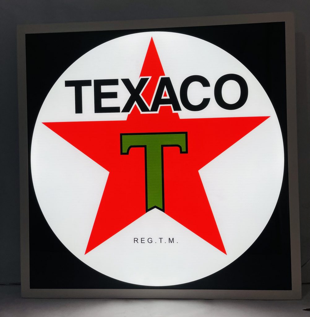 Light Box Vintage Retro Led Texaco - Nostalgia Highway