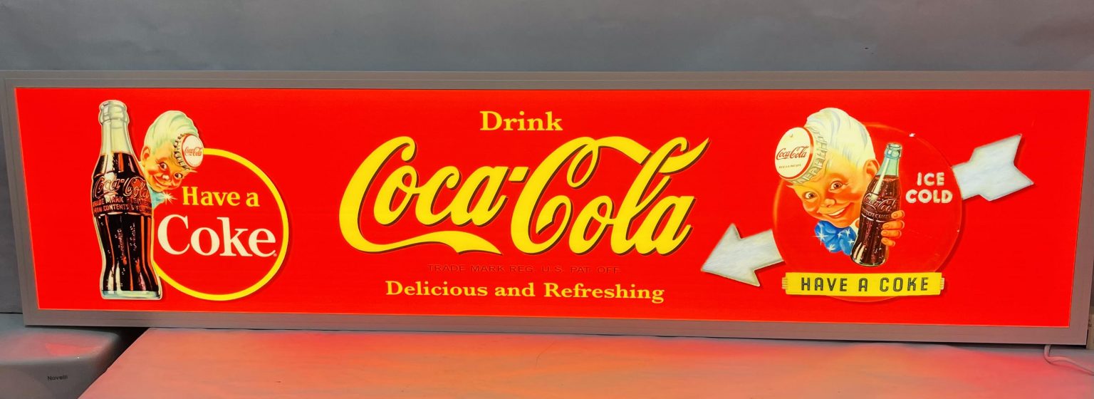 Cola Boy Light Box Vintage Retro Led Coca Cola Boy - Nostalgia Highway
