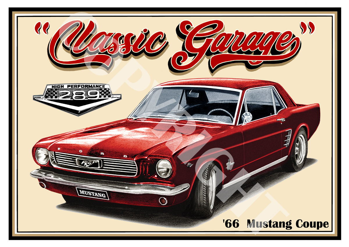 66' MUSTANG COUPE SK1235Red