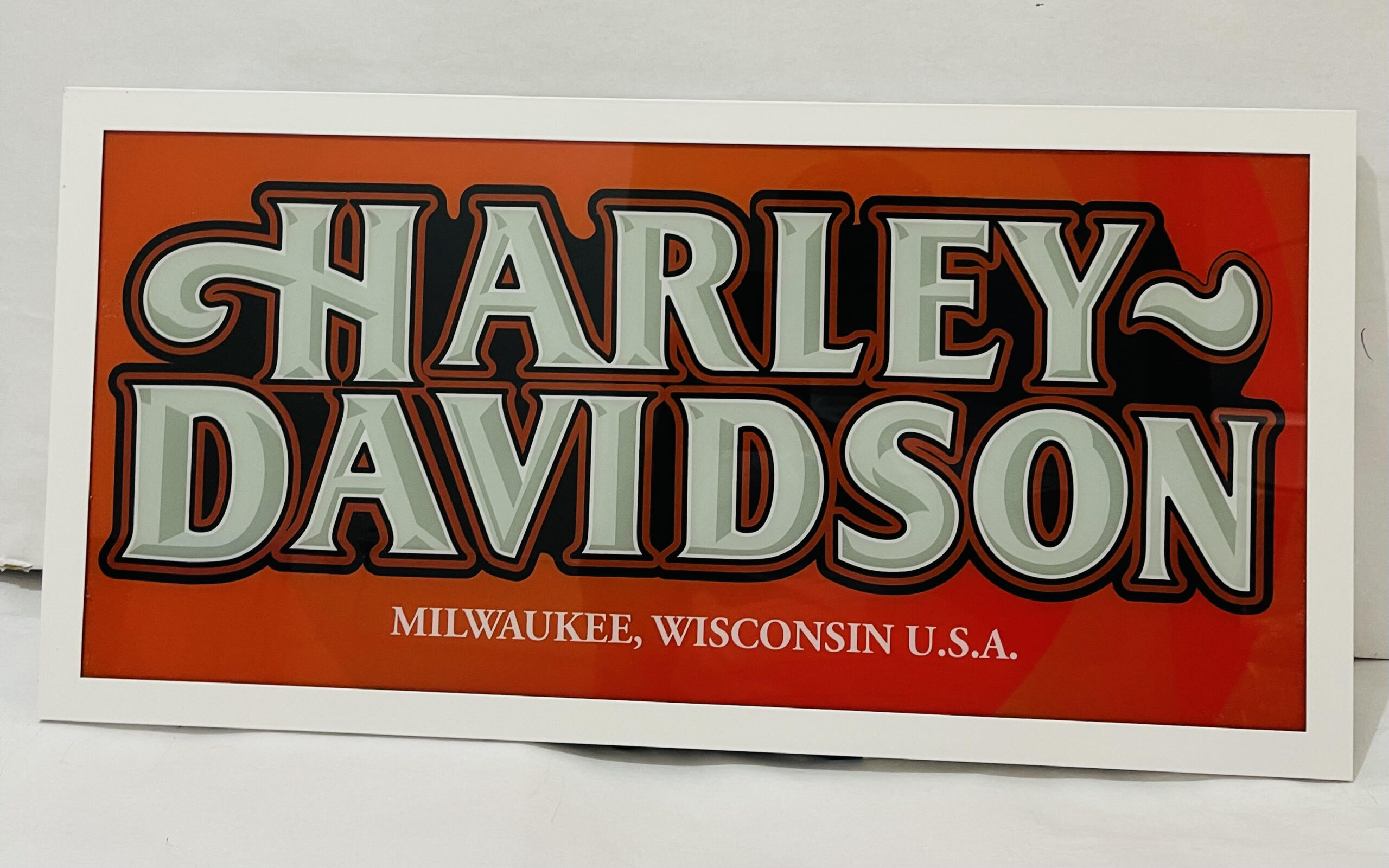 Light Box Vintage Harley Script