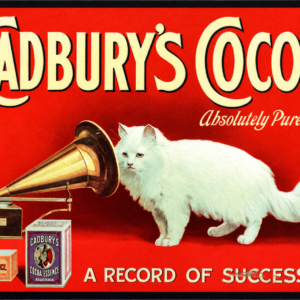 Cadbury Cocoa tin metal sign