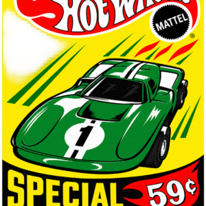 Hot Wheels tin metal sign