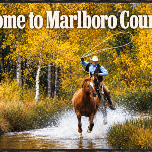 Marlboro Country Cigarettes tin metal sign