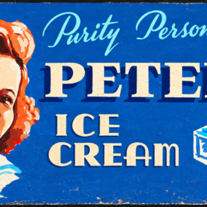 Peters Purity Ice cream tin metal sign